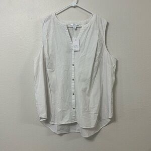 NWT Croft & Barrow sleeveless blouse